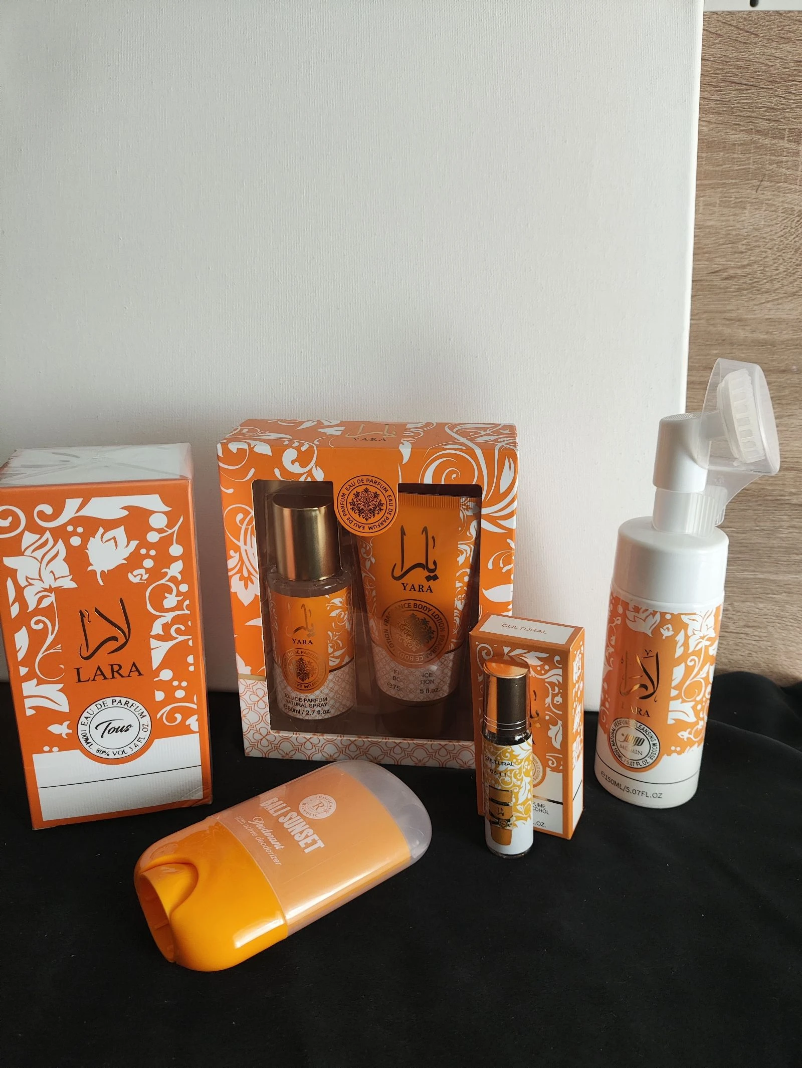 Lot Yara orange 6 pièces 